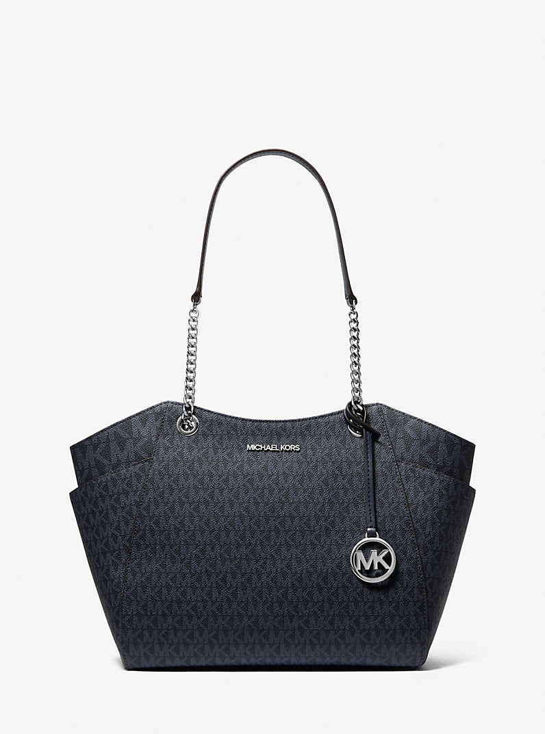 Bolso de hombro Jet Set grande con logotipo