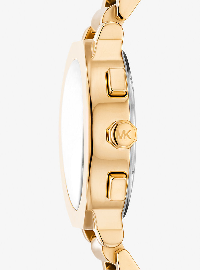 Reloj Gramercy oversize en tono dorado